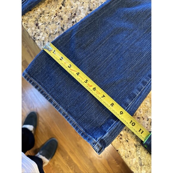 Eddie Bauer Women's Jesns Shaped Bootcut Blue Denim 16S Short Inseam - Picture 2 of 8